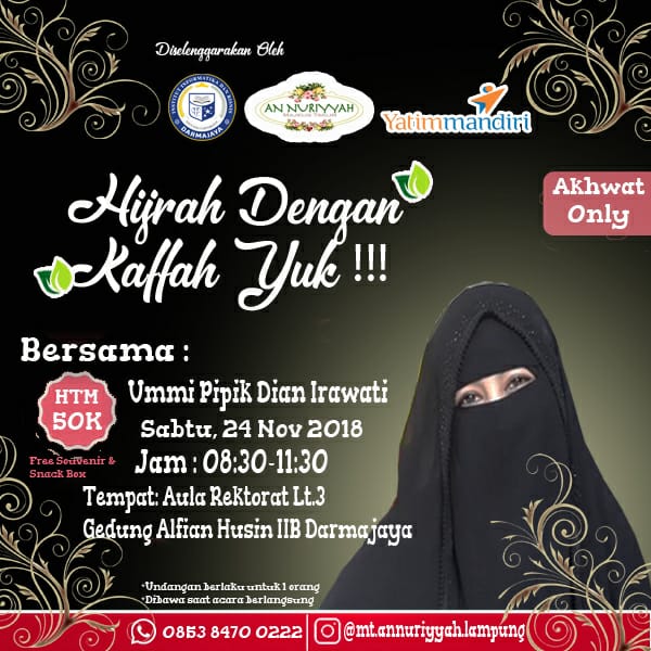 Yuk Hadir, Besok Ada Umi Pipik di IIB Darmajaya Yuk Hadir, Besok Ada Umi Pipik di IIB Darmajaya