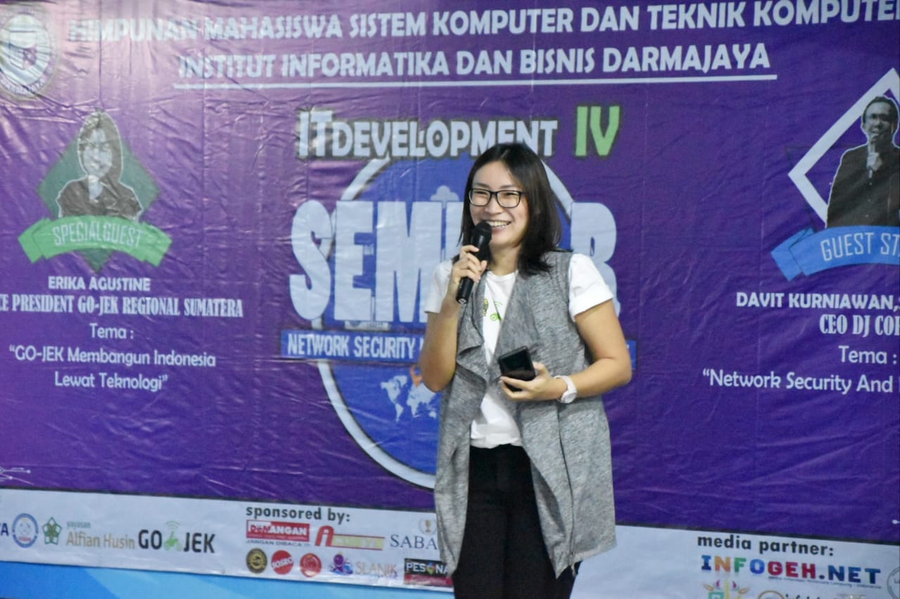 Seminar IT Darmajaya, Gojek Kisahkan Jadi Startup Terbesar di Indonesia Seminar IT Darmajaya, Gojek Kisahkan Jadi Startup Terbesar di Indonesia