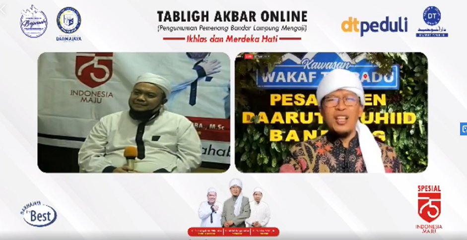 Peringati HUT Kemeredekan RI, IIB Darmajaya Gelar Tabligh Akbar Bersama Aa Gym Peringati HUT Kemeredekan RI, IIB Darmajaya Gelar Tabligh Akbar Bersama Aa Gym