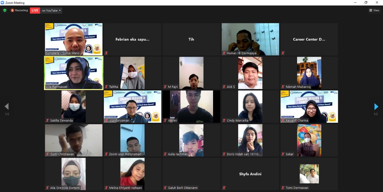 Sharing Session & Campus Hiring IIB Darmajaya, Kacab Asuransi Astra Lampung: Semua Orang adalah Marketer Sharing Session & Campus Hiring IIB Darmajaya, Kacab Asuransi Astra Lampung: Semua Orang adalah Marketer