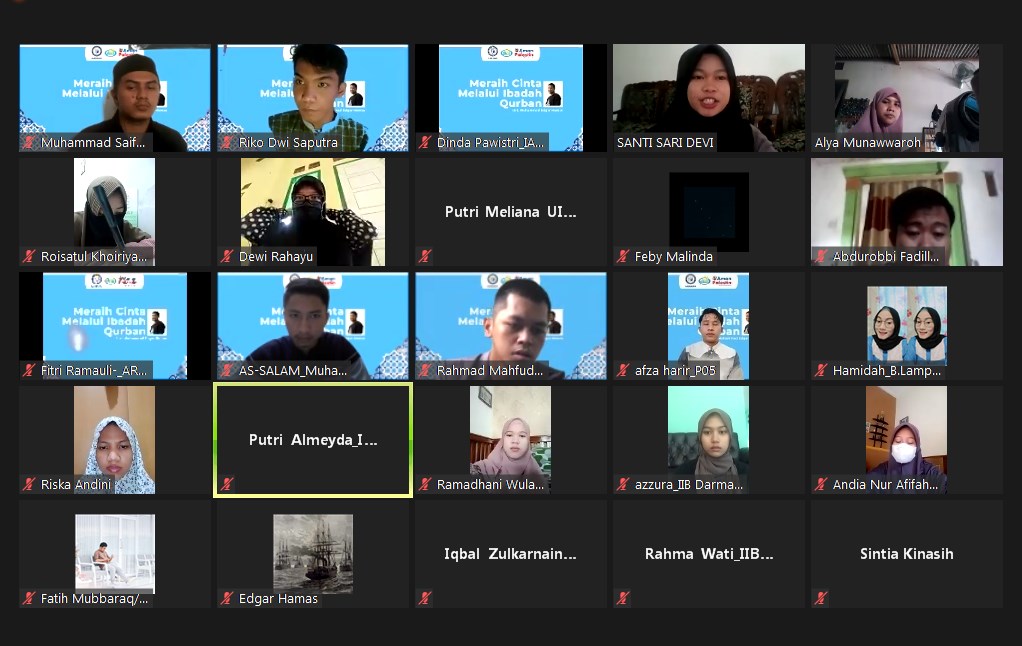 UKM Assalam PTS Terbaik di Sumbagsel ini Gelar Webinar Meraih Cinta Melalui Ibadah Qurban UKM Assalam PTS Terbaik di Sumbagsel ini Gelar Webinar Meraih Cinta Melalui Ibadah Qurban