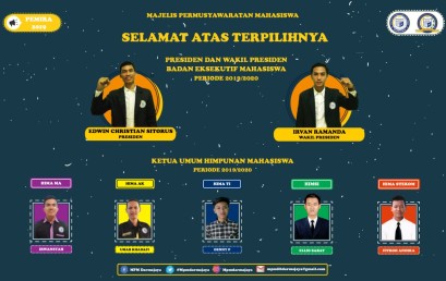 Edwin dan Irvan, Presiden dan Wakil Presiden BEM IIB Darmajaya 2019-2020