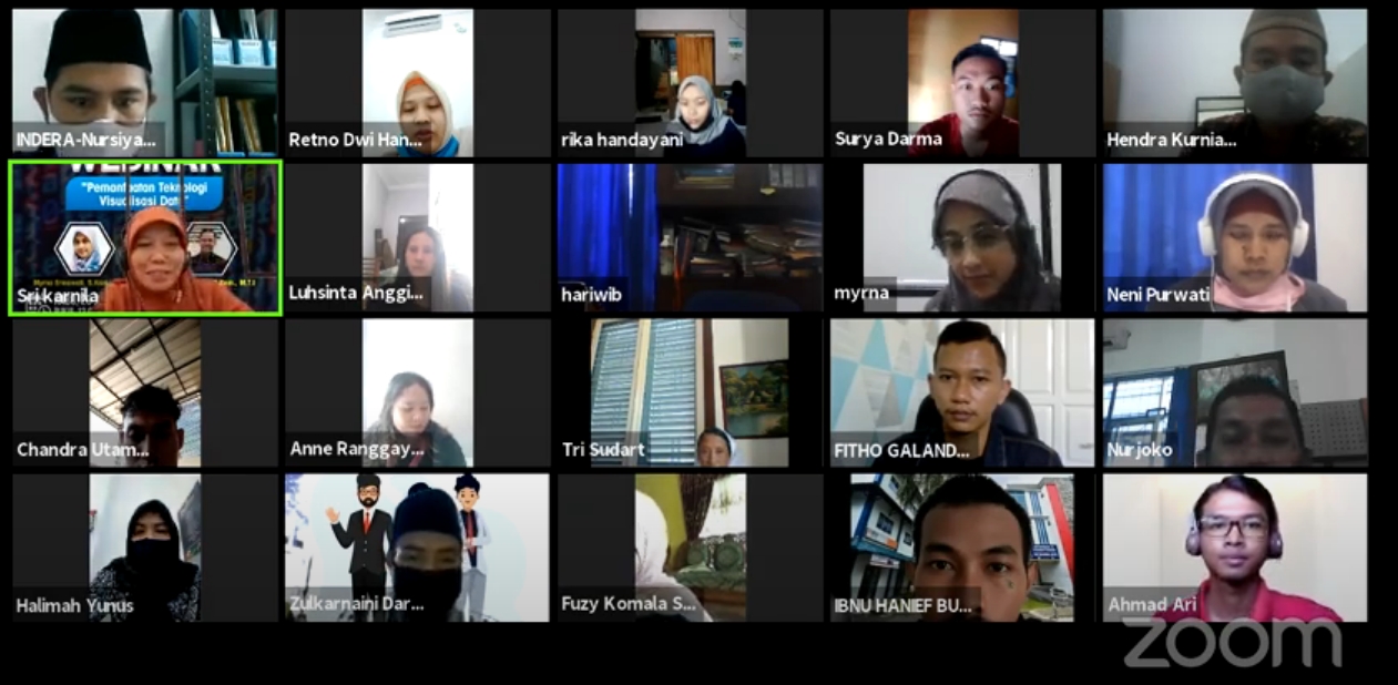 Webinar Prodi SI : Pemanfaatan Teknologi Visualisasi Data untuk Inovasi Bisnis Webinar Prodi SI : Pemanfaatan Teknologi Visualisasi Data untuk Inovasi Bisnis