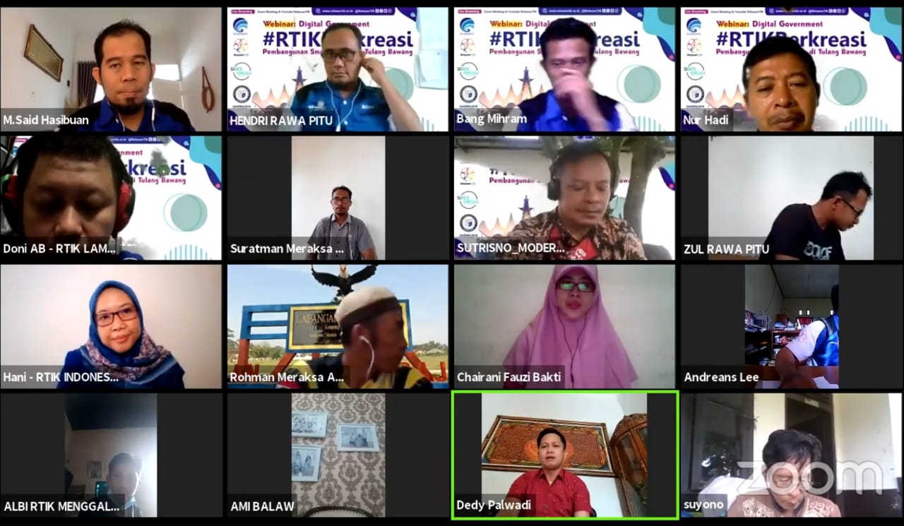 Seminar Daring RTIK Berkreasi, Dosen IIB Darmajaya Bicara Konsep Smart Village Seminar Daring RTIK Berkreasi, Dosen IIB Darmajaya Bicara Konsep Smart Village