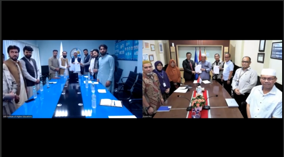 Disaksikan LLDikti Wilayah II Palembang, IIB Darmajaya – Mili Institute of Higher Education Afghanistan Tandatangani MoU