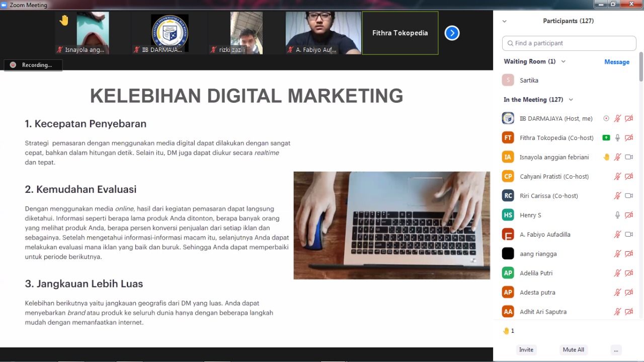 Tokopedia Ajari Mahasiswa Darmajaya Digital Marketing Tokopedia Ajari Mahasiswa Darmajaya Digital Marketing