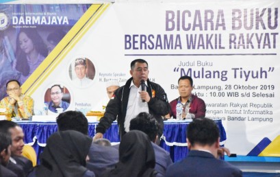 Anggota MPR RI Bustami Zainudin Ajak Mahasiswa IIB Darmajaya Bangun Daerah