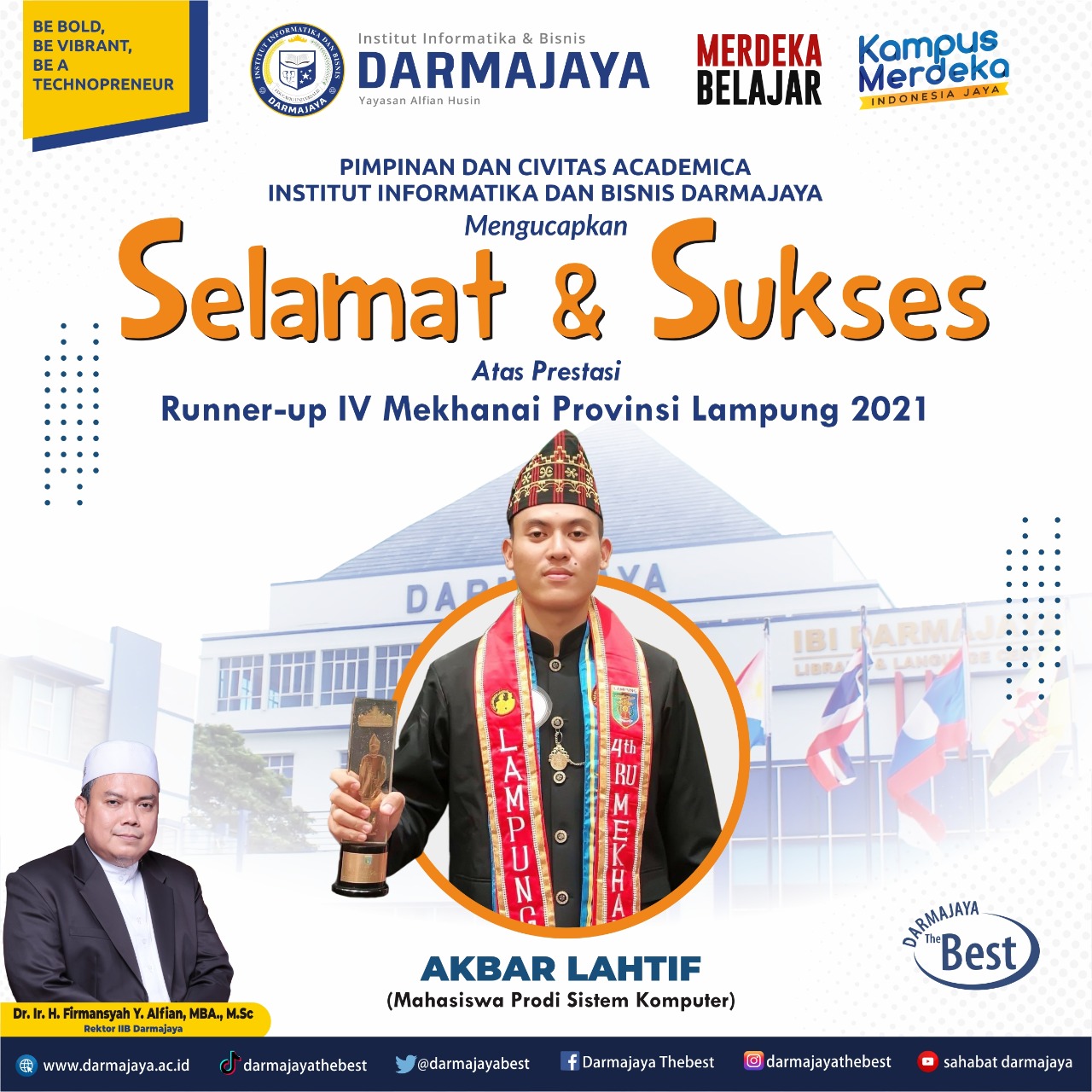 Juara Mekhanai Lampung, Mahasiswa Kampus The Best ini Siap Kontribusi untuk Pariwisata Juara Mekhanai Lampung, Mahasiswa Kampus The Best ini Siap Kontribusi untuk Pariwisata