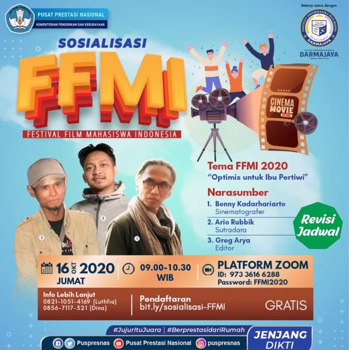Yuuk Ikuti Sosialisasi FFMI 2020 bersama Praktisi Film Nasional Yuuk Ikuti Sosialisasi FFMI 2020 bersama Praktisi Film Nasional