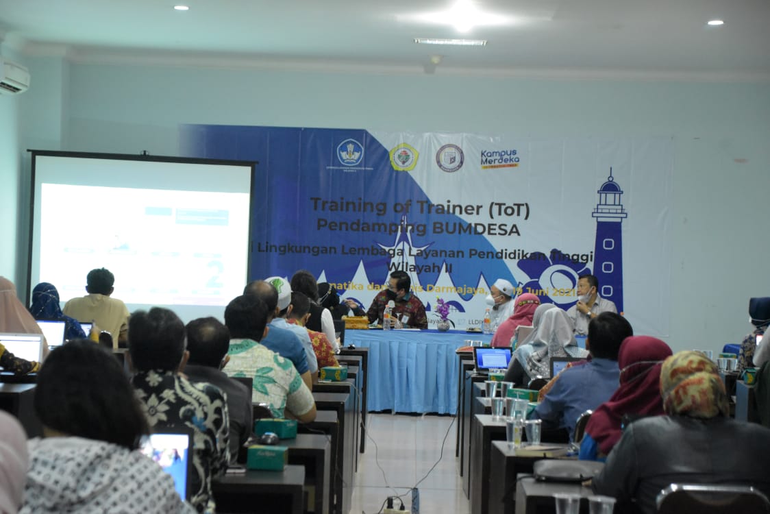 LLDikti Wilayah II Palembang – IIB Darmajaya Gelar ToT Pendamping BUMDes LLDikti Wilayah II Palembang – IIB Darmajaya Gelar ToT Pendamping BUMDes