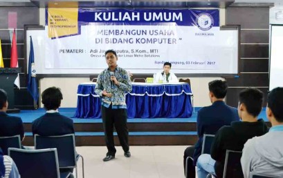 Mahasiswa Darmajaya Belajar Bangun Usaha Dibidang Komputer