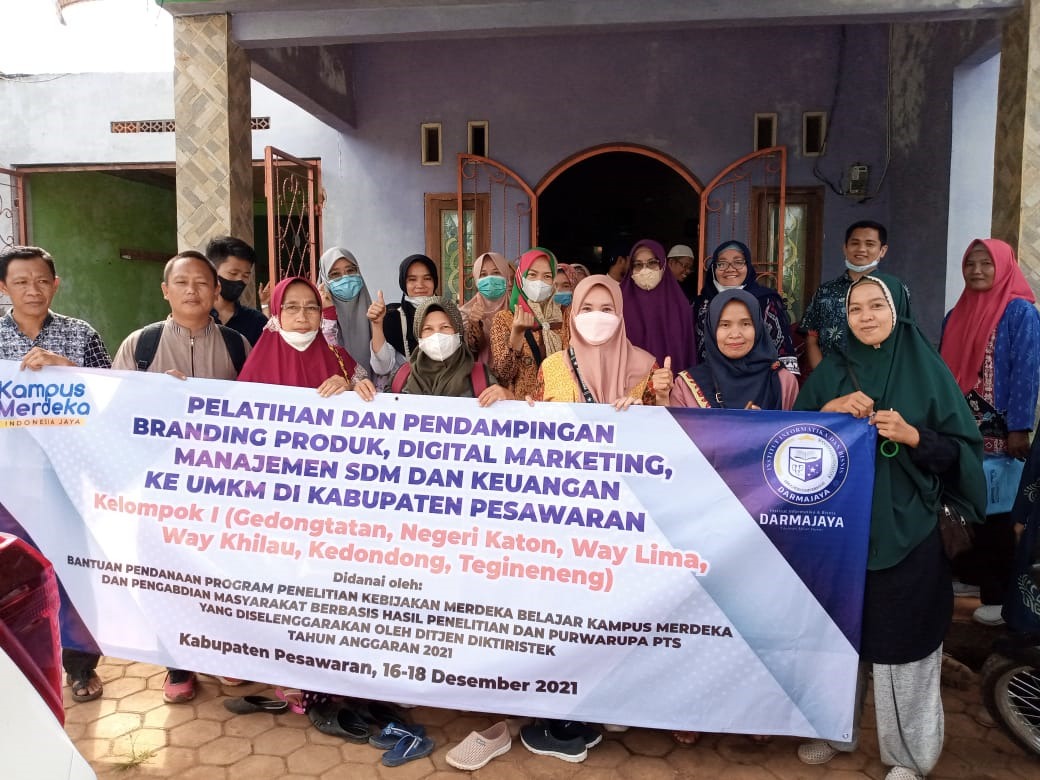 Pengabdian Masyarakat, Dosen IIB Darmajaya Berikan Pelatihan dan Pendampingan UMKM di Pesawaran Pengabdian Masyarakat, Dosen IIB Darmajaya Berikan Pelatihan dan Pendampingan UMKM di Pesawaran