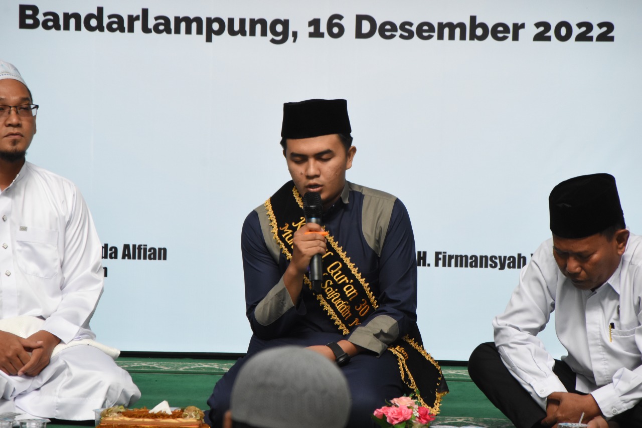 Rumah Tahfidz IIB Darmajaya Gelar Tasmi’ 30 Juz Kubro Muhammad Saifuddin Mahfudz Rumah Tahfidz IIB Darmajaya Gelar Tasmi’ 30 Juz Kubro Muhammad Saifuddin Mahfudz