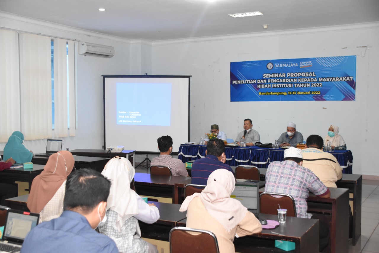Seminar Proposal Penelitian dan Pengabdian Hibah Institusi 2022, Warek 1 IIB Darmajaya Bicara Ini Seminar Proposal Penelitian dan Pengabdian Hibah Institusi 2022, Warek 1 IIB Darmajaya Bicara Ini