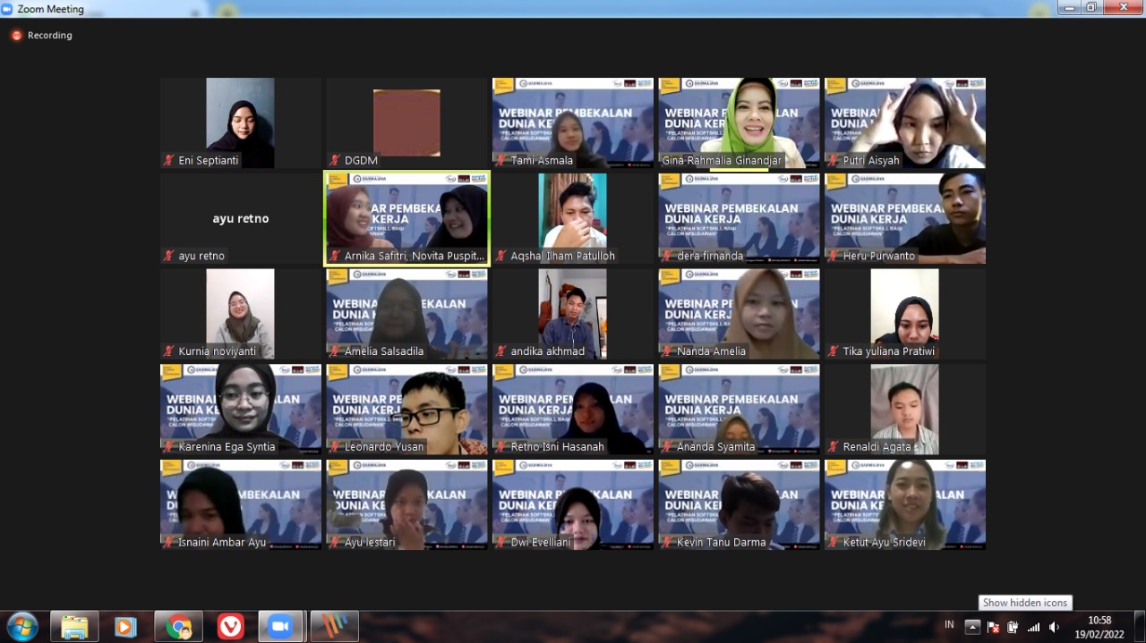 Kampus The Best di Indonesia ini Gelar Webinar Pembekalan Dunia Kerja terhadap Calon Wisudawan Kampus The Best di Indonesia ini Gelar Webinar Pembekalan Dunia Kerja terhadap Calon Wisudawan