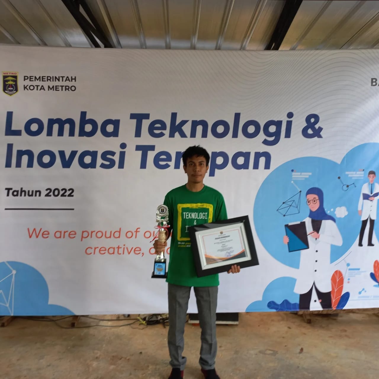 Mahasiswa Pascasarjana IIB Darmajaya Juara Lomba Inovasi Teknologi 2022 Mahasiswa Pascasarjana IIB Darmajaya Juara Lomba Inovasi Teknologi 2022
