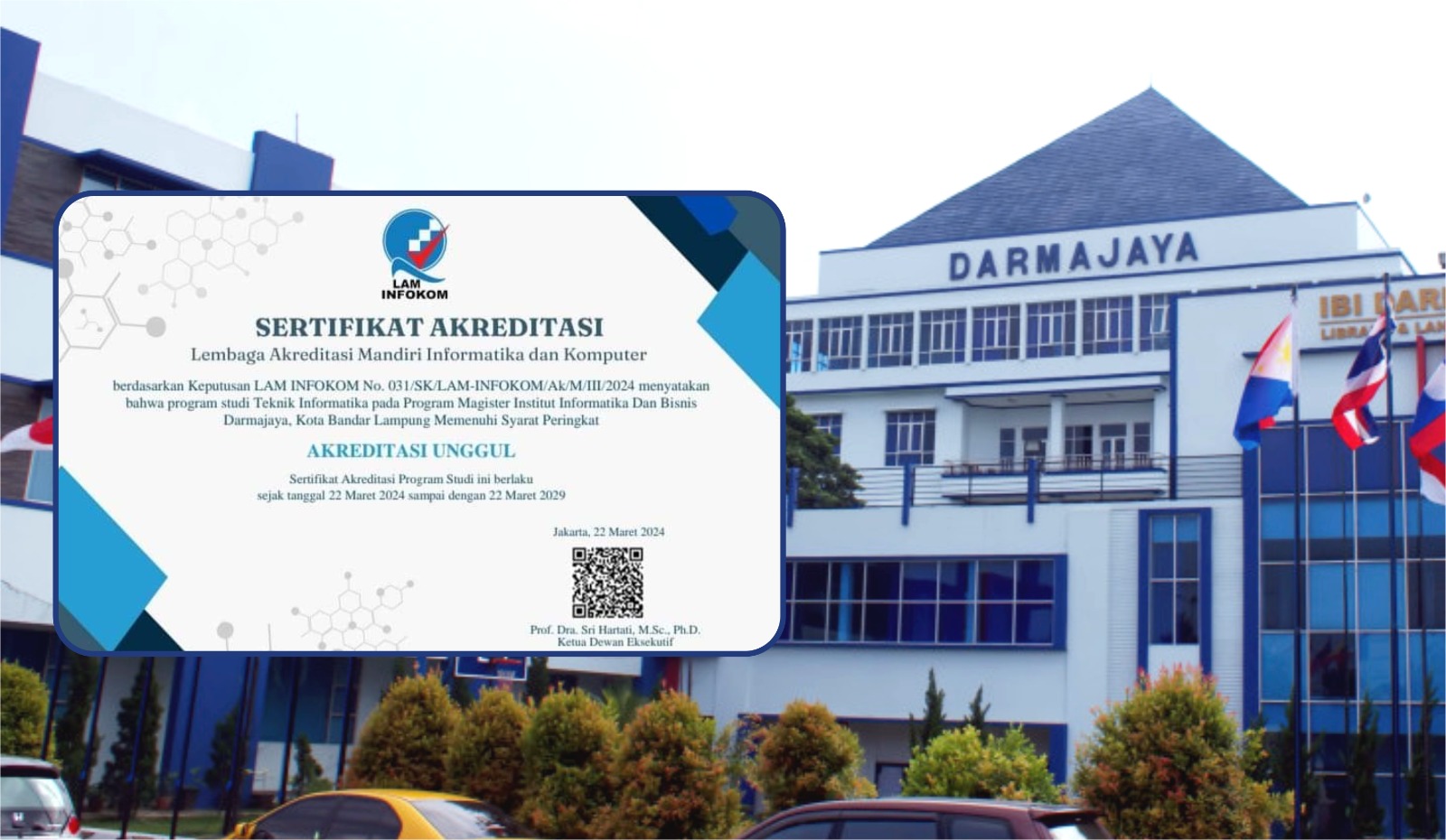 Prodi Magister Teknik Informatika IIB Darmajaya Terakreditasi “Unggul” Satu-satunya di Sumatra Prodi Magister Teknik Informatika IIB Darmajaya Terakreditasi “Unggul” Satu-satunya di Sumatra