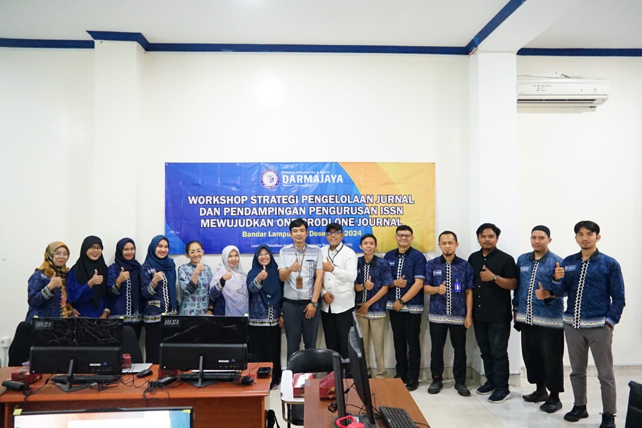 Mewujudkan “One Prodi One Journal”: Langkah Strategis IIB Darmajaya Melalui Workshop Pengelolaan Jurnal Mewujudkan “One Prodi One Journal”: Langkah Strategis IIB Darmajaya Melalui Workshop Pengelolaan Jurnal